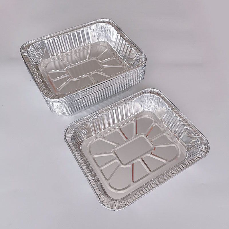 Jumbo Rectangular Foil Roasting Tray Foil Containers with Lids