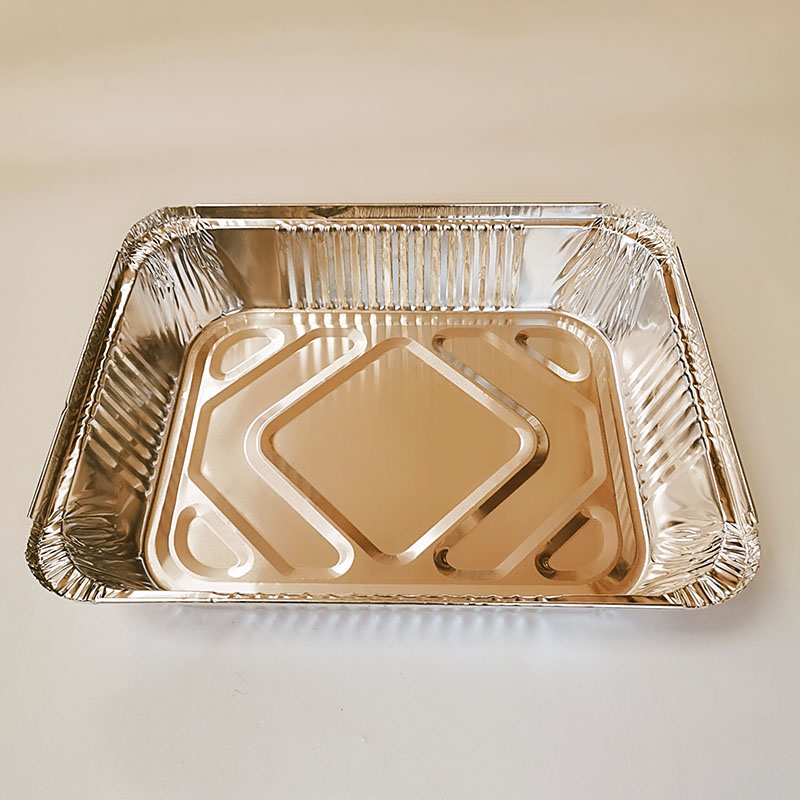 Medium food grade BBQ with lid BBQ plate aluminum foil tableware