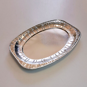Oval Disposable Aluminum Foil Pans Tinfoil Fish Plate