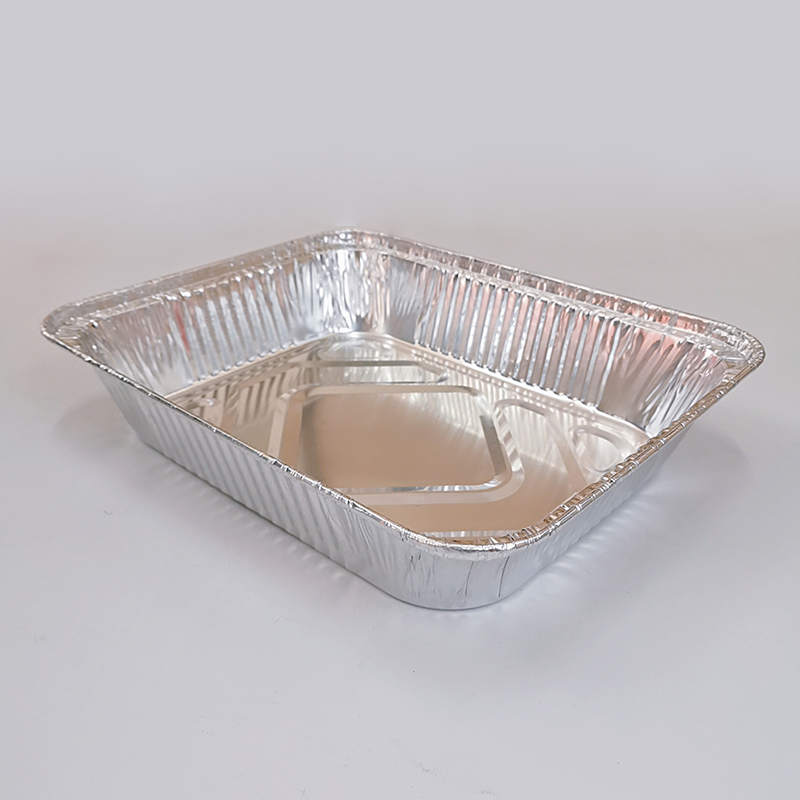 Rectangular large aluminum foil tableware home-made food plate catering barbecue baking service tray