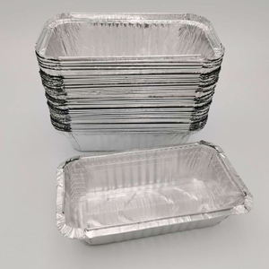 670ml Rectangular Aluminum Foil Tableware Disposable Barbecue And Baking Utensils