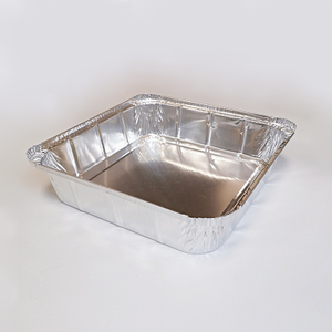 Food grade aluminum foil square tableware storage containers for kitchen barbecue baking oven trays