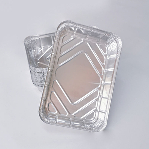 2200ml rectangle Disposable aluminum baking pans oven safe tray