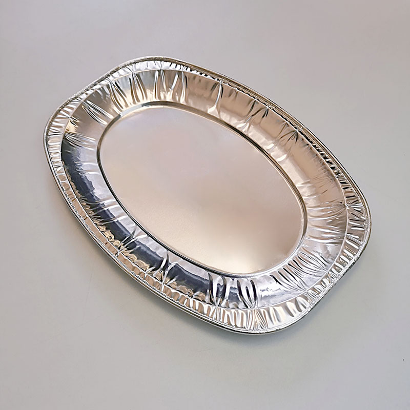 Oval Aluminum Pans Disposable Foil Steam Pan Fish Plate