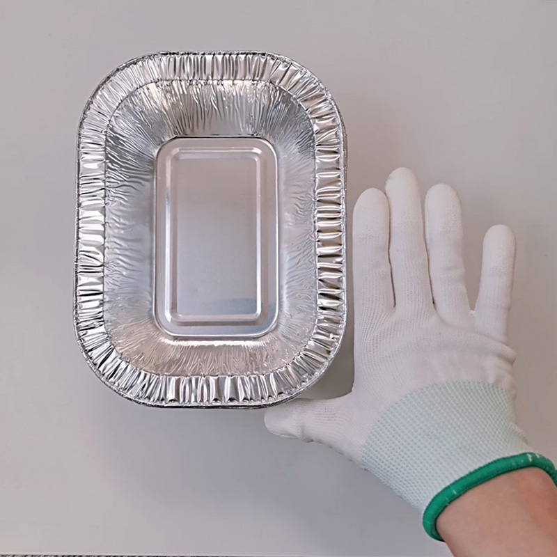 450ml Square Disposable Food Grade Foil Pan Oven Baking Tools