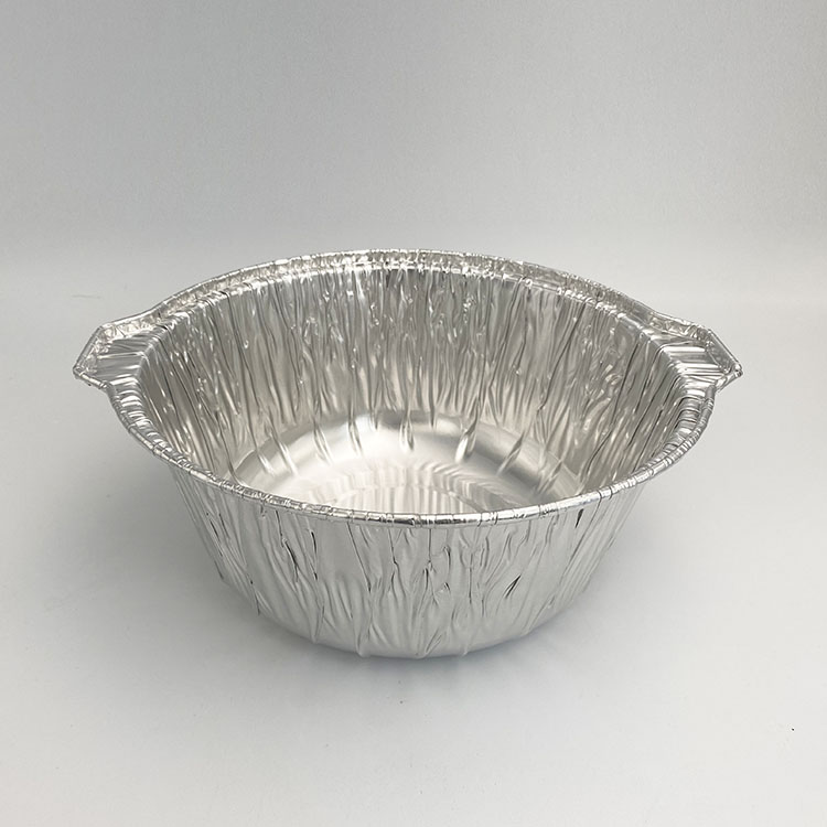 Disposable aluminium foil pot with lids