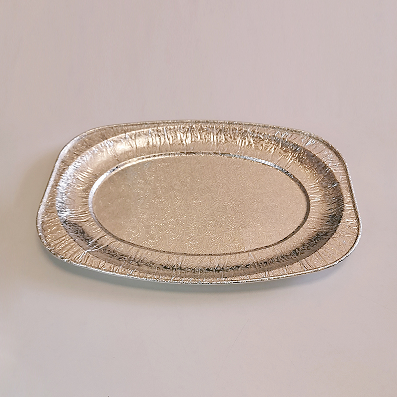 Oval Disposable Aluminum Pans Foil Embossing plate Tinfoil Fish Plate