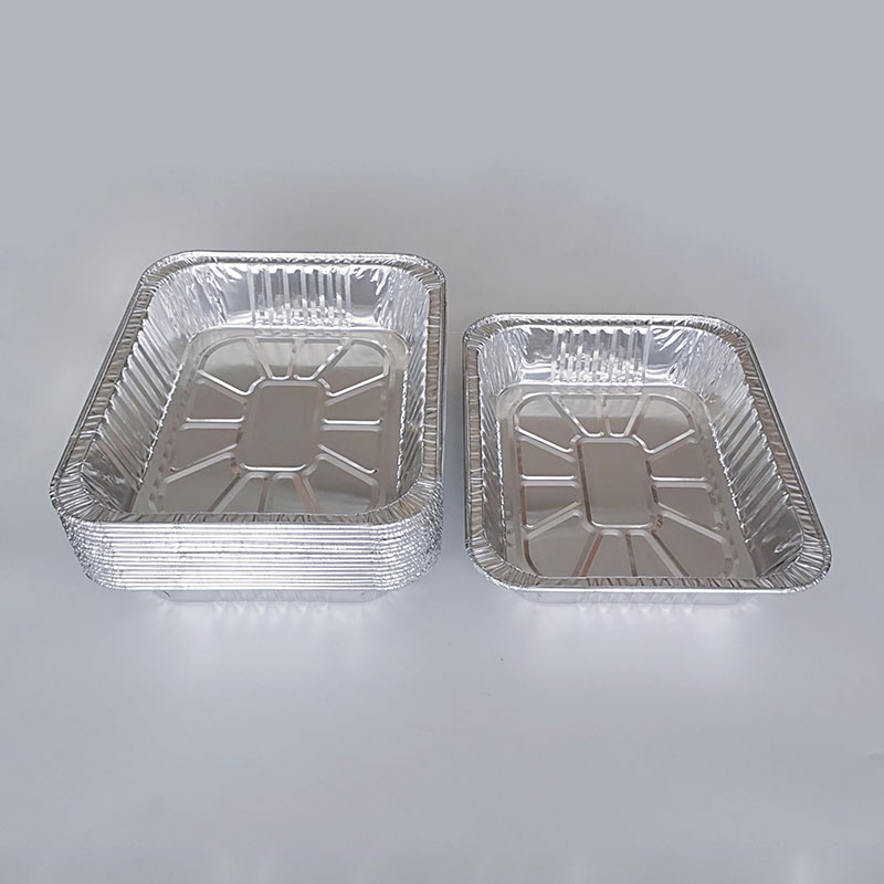 3200ml Jumbo Rectangular Foil Roasting Tray with Lids