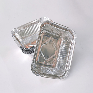 square Small Aluminum Foil Container with lid